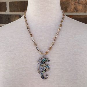 Handmade Sea Horse Pendant Necklace